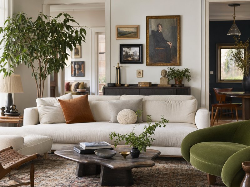 Эклектика · гостиная